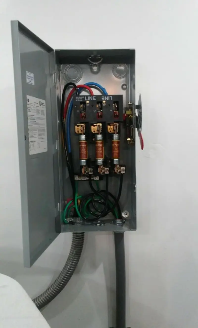 Three-phase disconnect switch installed for Electrical Wiring & Rewiring in Rio Rancho
